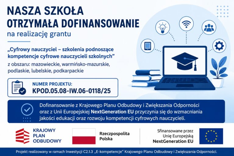 Dofinansowanie dla ZS Wołomin
